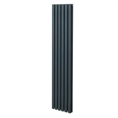 Ovalni stebričasti radiator – 1800 mm x 360 mm – antracitno siva