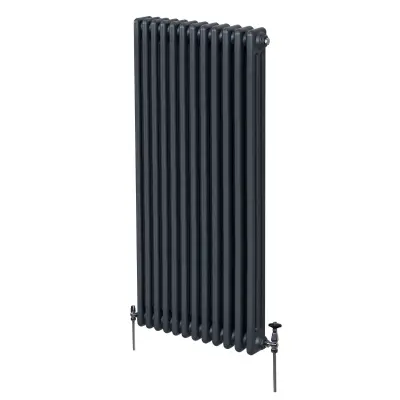 Tradicionalni radiator s 3 stebri - 1800 x 562 mm - antracitno siva