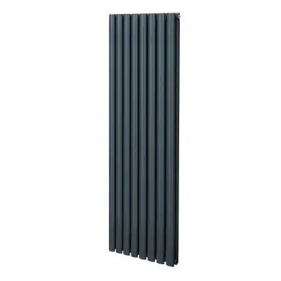 Ovalni stebričasti radiator – 1600 mm x 480 mm – antracitno siva