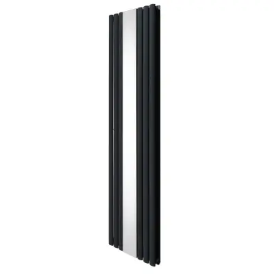 Ovalni zrcalni radiator - 1800 mm x 500 mm - antracitno siva