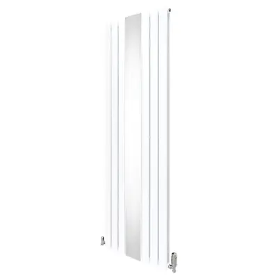 Radiator in ventili z ravnim ogledalom - 1800 mm x 565 mm - beli