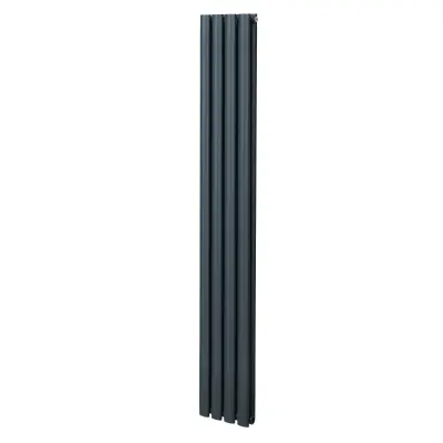 Ovalni stebričasti radiator – 1800 mm x 240 mm – antracitno siva