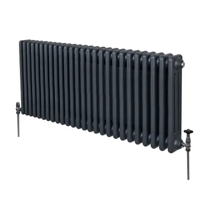 Tradicionalni 3 stebrični radiator - 600 x 1192 mm - antracitno siva