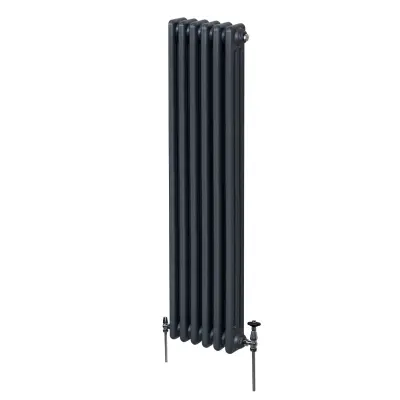 Tradicionalni radiator s 3 stebri - 1800 x 292 mm - antracitno siva