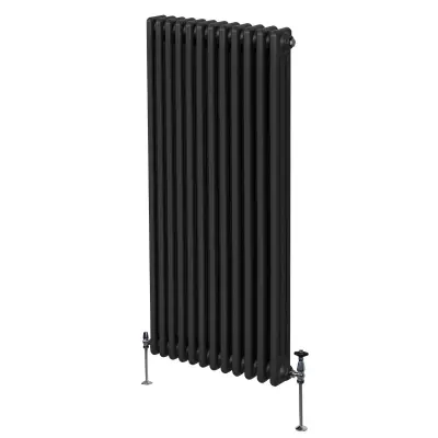 Tradicionalni radiator s 3 stebri - 1800 x 562 mm - črn