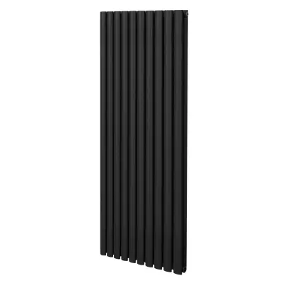 Ovalni stebričasti radiator – 1600 mm x 600 mm – črn