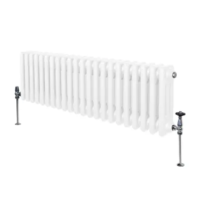 Tradicionalni radiator s 3 stebri - 300 x 1192 mm - bel