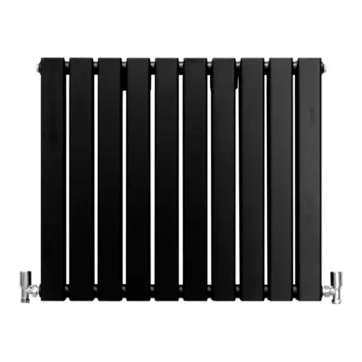 Dizajnerski ploski radiatorji mat črne barve 600 mm x 700 mm