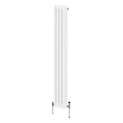 Tradicionalni radiator s 3 stebri - 1800 x 202 mm - bel