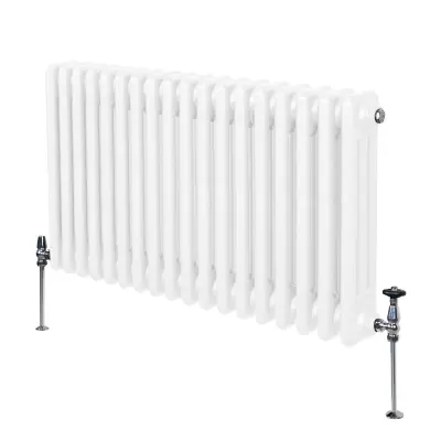 Tradicionalni radiator s 3 stebri - 600 x 832 mm - bel