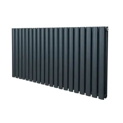 Ovalni stebričasti radiator – 600 mm x 1200 mm – antracitno siva