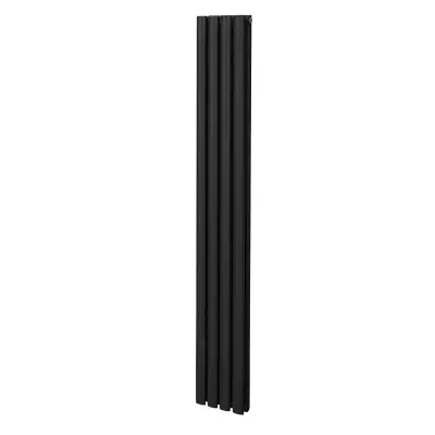 Ovalni stebričasti radiator – 1800 mm x 240 mm – črn