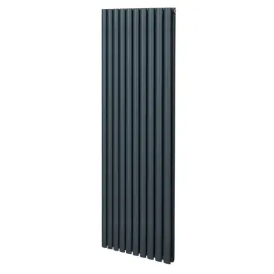 Ovalni stebrični radiator – 1800 mm x 600 mm – antracitno siva