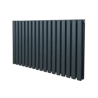 Ovalni stebričasti radiator – 600 mm x 1020 mm – antracitno siva