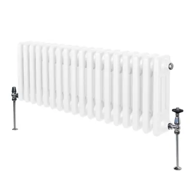 Tradicionalni radiator s 3 stebri - 300 x 832 mm - bel