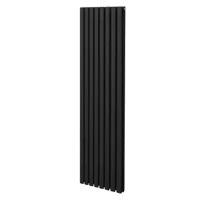 Ovalni stebričasti radiator – 1800 mm x 480 mm – črn
