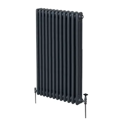 Tradicionalni radiator s 3 stebri - 1500 x 562 mm - antracitno siva