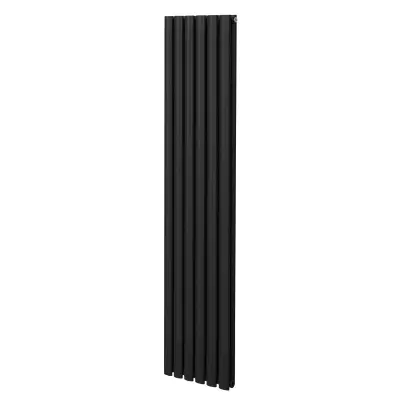 Ovalni stebričasti radiator – 1800 mm x 360 mm – črn
