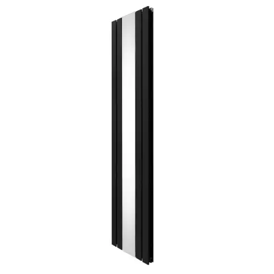 Radiator z ravnim ogledalom - 1800 mm x 425 mm - črn