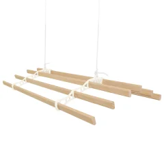 Clothing Airer stropni škripec - slonokoščena - 2,4 m
