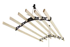 Clothing Airer stropni škripec - črn - 2,4 m