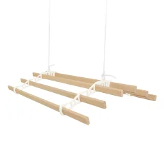 Clothing Airer stropni škripec - slonokoščena - 1,2 m
