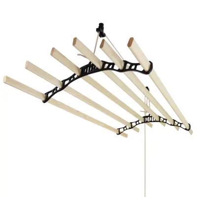 Clothing Airer stropni škripec - črn - 1,5 m