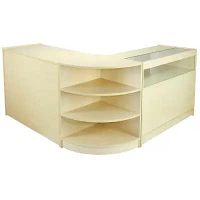 Set prodajnih pultov in maloprodajnih vitrin Zenith Maple