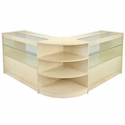 Set prodajnih pultov in maloprodajnih vitrin Orion Maple