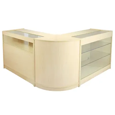 Set prodajnih pultov in maloprodajnih vitrin Pisces Maple