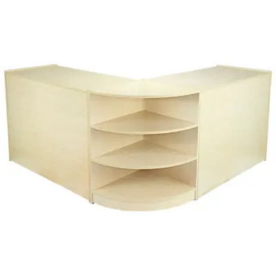 Komplet prodajnih pultov in maloprodajnih vitrin Venus Maple