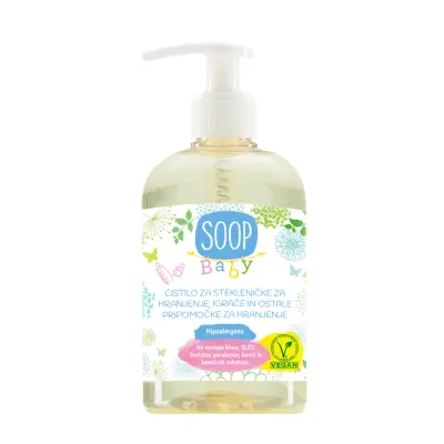 SOOP BABY/ ČISTILO ZA STEKLENIČKE ZA HRANJENJE, IGRAČE IN OSTALE PRIPOMOČKE ZA HRANJENJE - 500 ml
