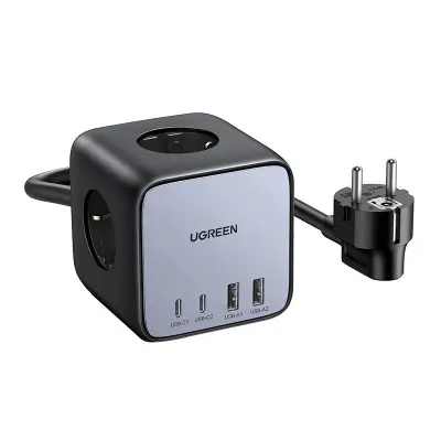 Razvodnik Cube EU UGREEN CD268, 65W, 1,8 m (črn)
