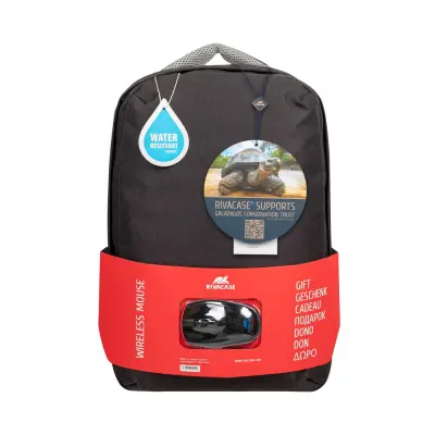 Nahrbtnik RivaCase 15,6" Prater 7563 črn nahrbtnik + brezžična miška KOMPLET