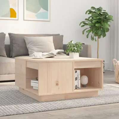 The Living Store Klubska mizica 60x61x32,5 cm trdna borovina - Klubska Mizica