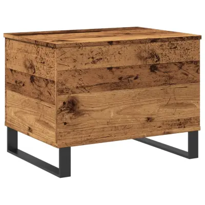 vidaXL Klubska mizica starinski les 60x44,5x45 cm inženirski les