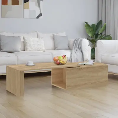 The Living Store Klubska mizica sonoma hrast 150x50x35 cm iverna plošča - Klubska Mizica