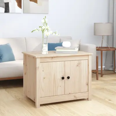 The Living Store Klubska mizica 71x49x55 trdna borovina - Klubska Mizica