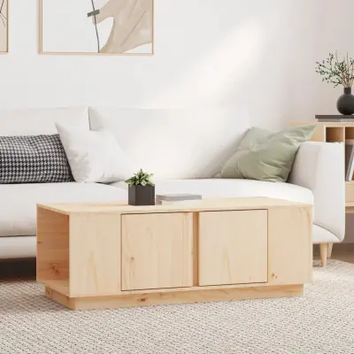 The Living Store Klubska mizica 110×50×40 trdna borovina - Klubska Mizica