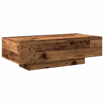 vidaXL Klubska mizica starinski les 100x49,5 x31 cm inženirski les