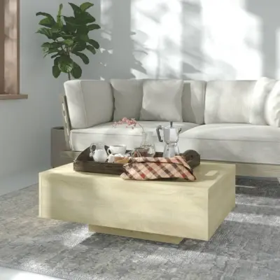 The Living Store Klubska mizica sonoma hrast 85x55x31 cm iverna plošča - Klubska Mizica