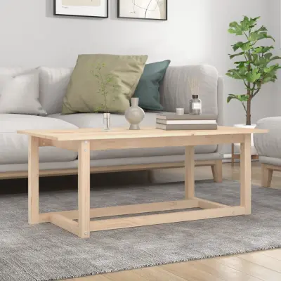 The Living Store Klubska mizica 110x55x45 trdna borovina - Klubska Mizica