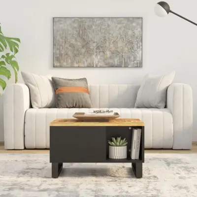 The Living Store Klubska mizica 60x50x35 cm trden mangov les - Klubska Mizica
