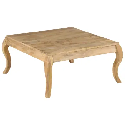 The Living Store Klubska mizica 80x80x40 cm trden mangov les - Klubska Mizica