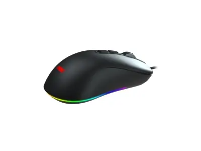 AOC GM300B gaming miška (Pixart 3327, Kailh, 6.2K DPI, 220 IPS, 30G, RGB, USB)