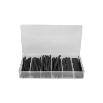 Set termoskrčljivih cevi - srkčk 100 kos črne