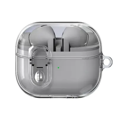 Zaščitna torbica za Samsung Galaxy Buds 3/Buds 3 Pro z obeskom za ključe Grey