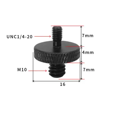 Navojni adapter za stojalo 1/4" na M10 - 5 kosov   M10