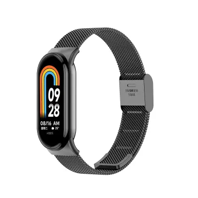 Kovinski pašček za uro za Xiaomi Mi Band 8/9 Black