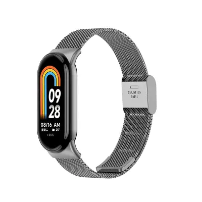 Kovinski pašček za uro za Xiaomi Mi Band 8/9 Grey